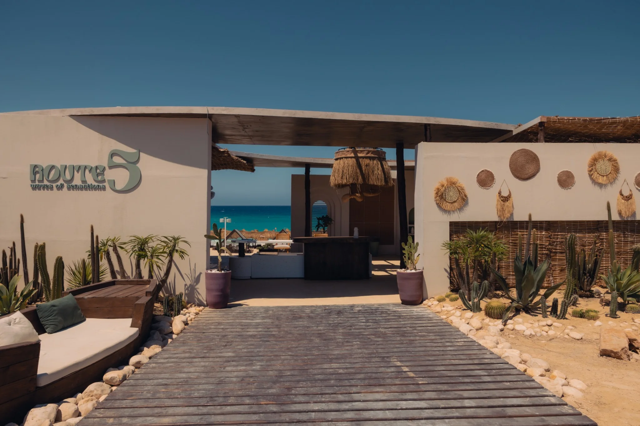 Route 5 Beach entrance at Marseilia Beach 5